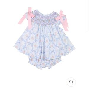 Kids Floral Blue and Pink Matching Set